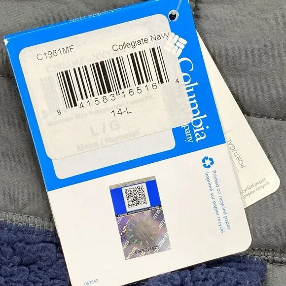 Gonzaga University Columbia Jacket Men's Large‎ Mountain Side Shearling Fleece